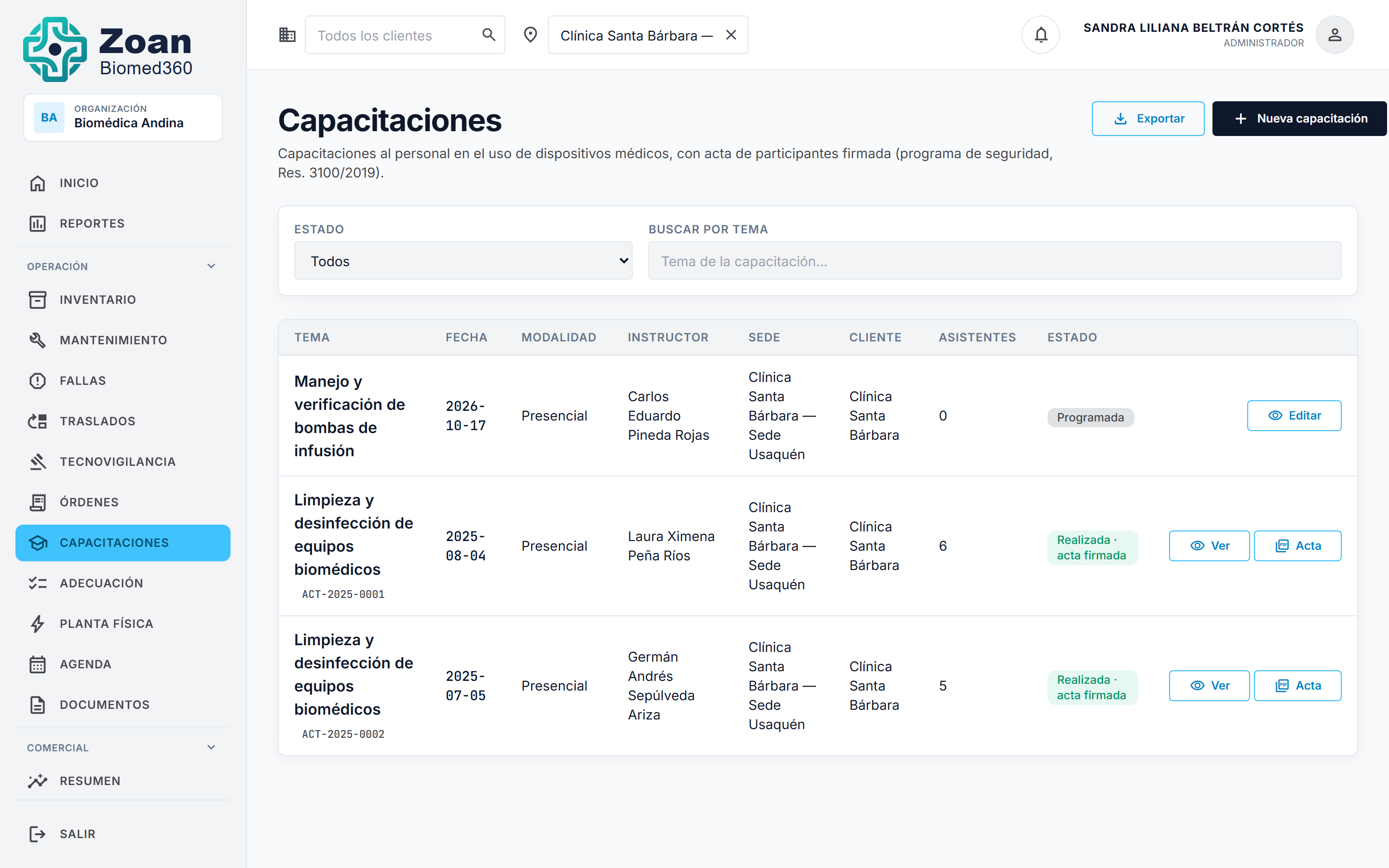 Capacitaciones